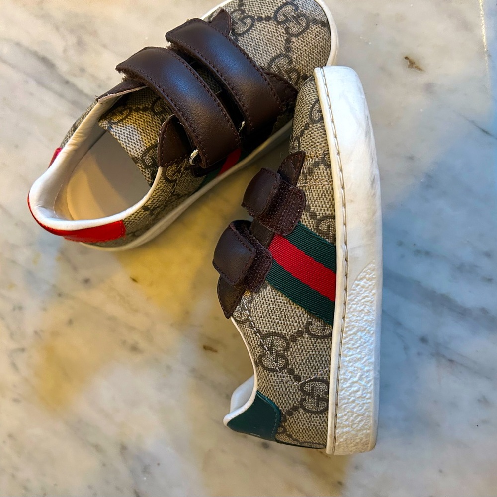 Gucci ace toddler shoes size 22